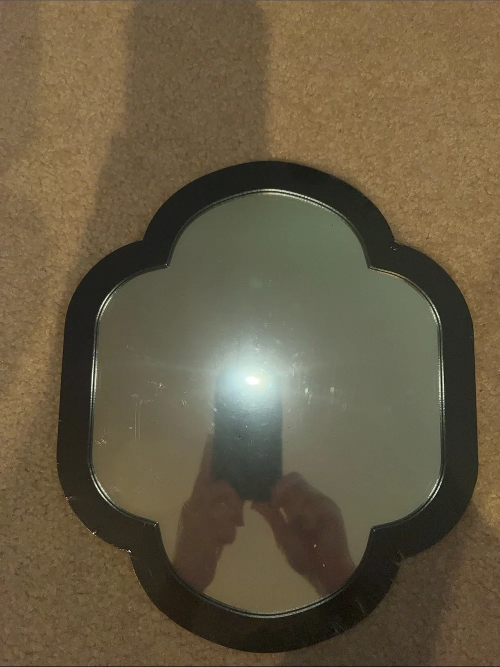 NWT target 2022 bullseye 12” black Curved mirror